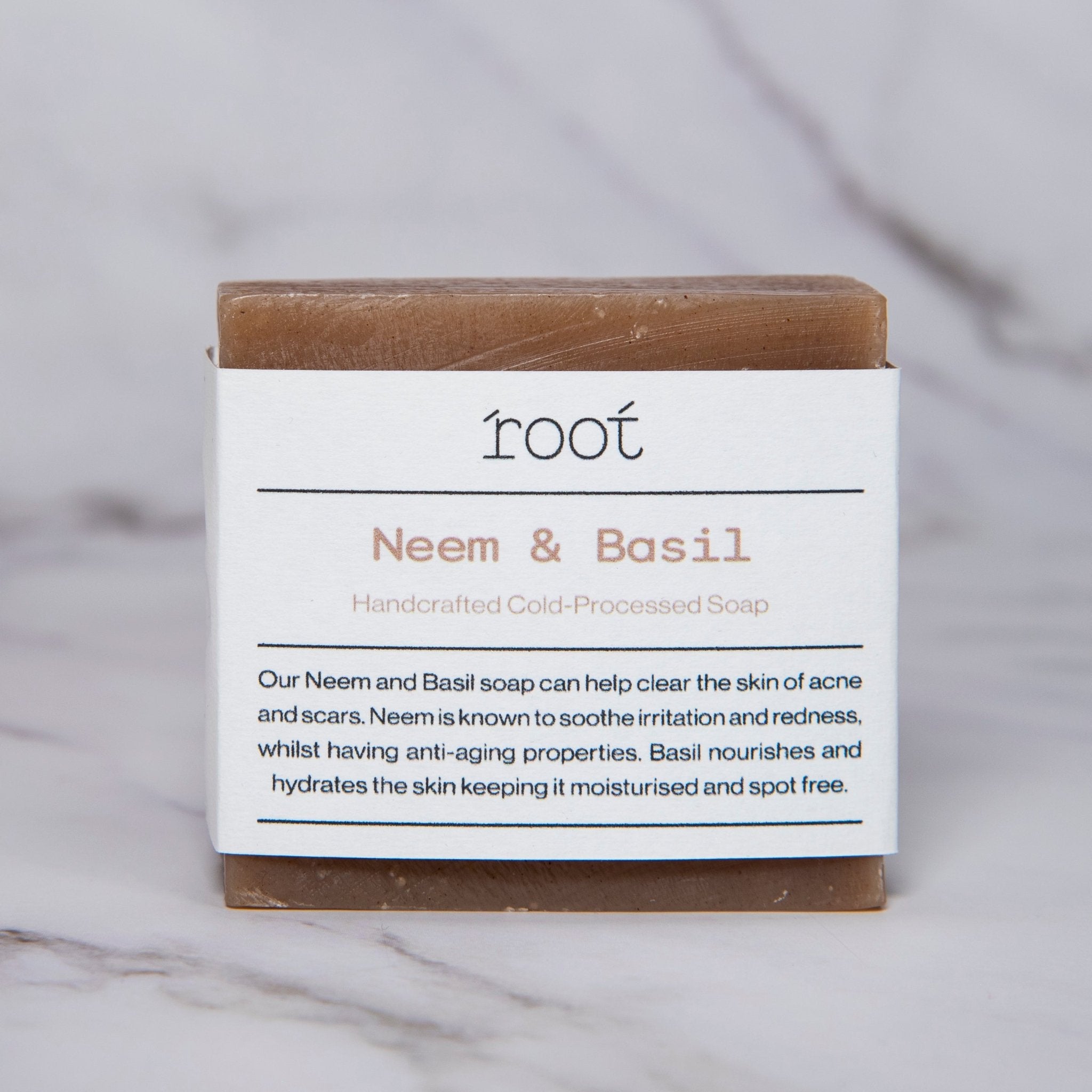 The Power of Neem and Basil Handcrafted Soap - Root Herbal