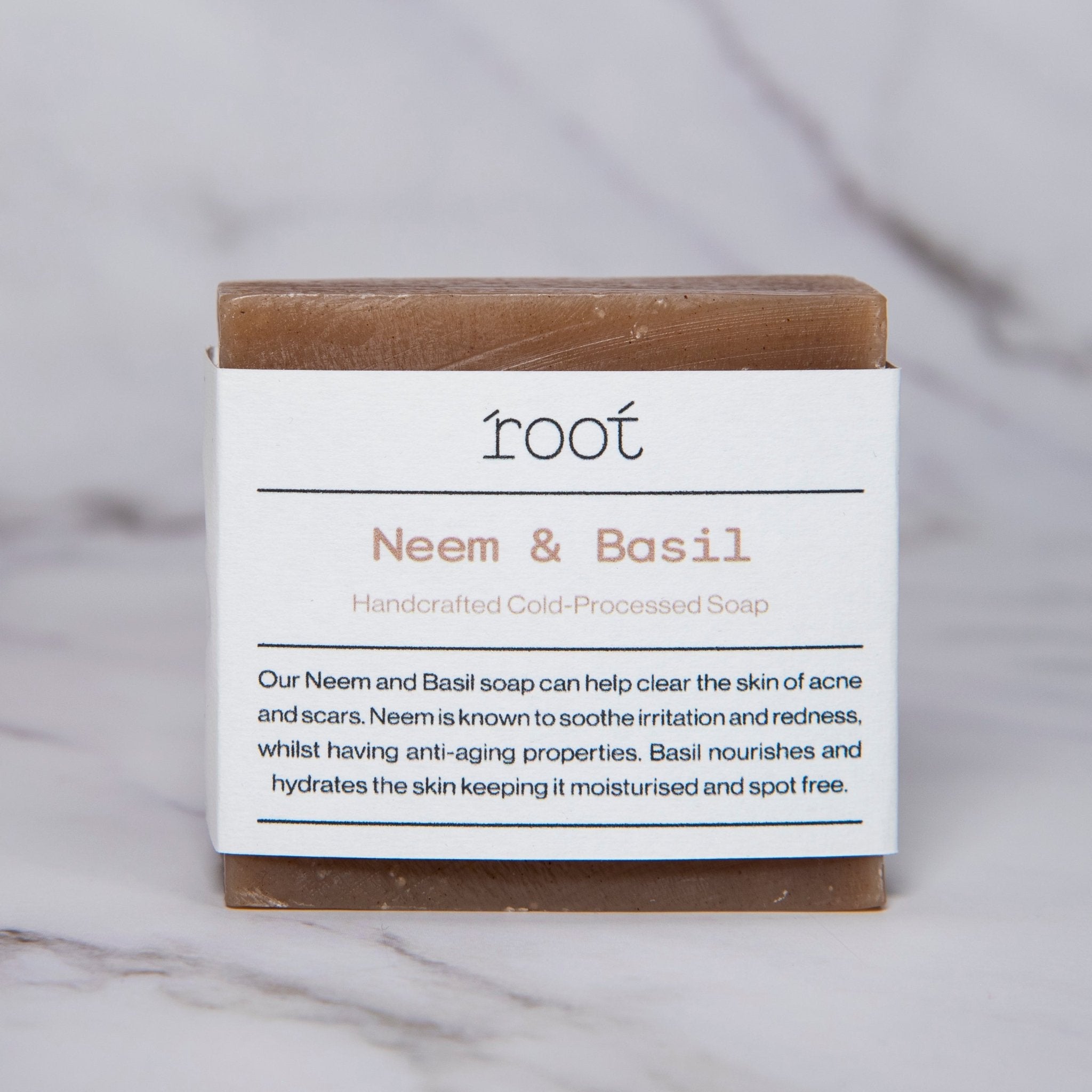 The Power of Neem and Basil Handcrafted Soap - Root Herbal