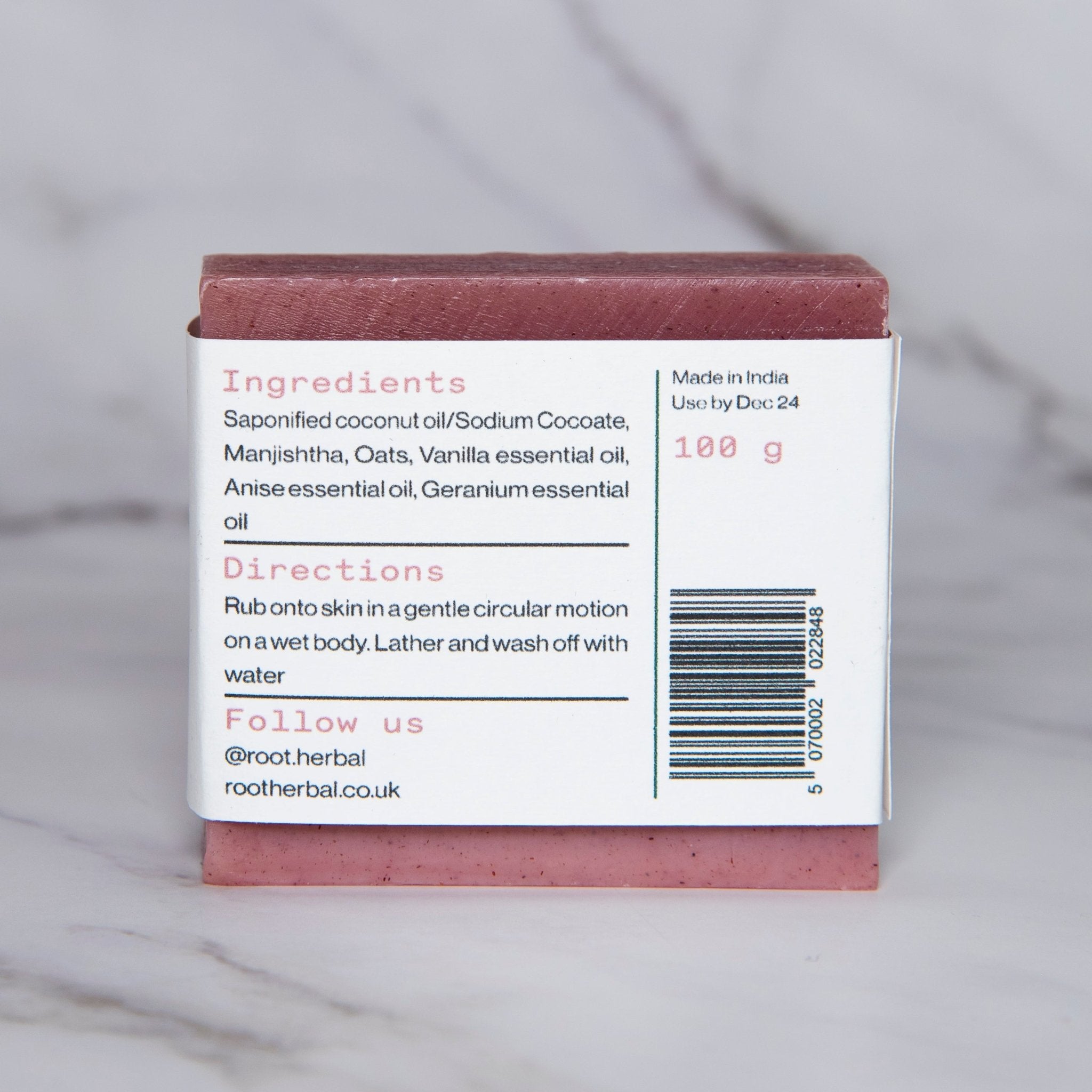 Organic Handmade Soap Bundle - Activated Charcoal, Neem & Basil, Manjistha and Oat - 100g Bars | Vegan and Chemical-Free - Root Herbal
